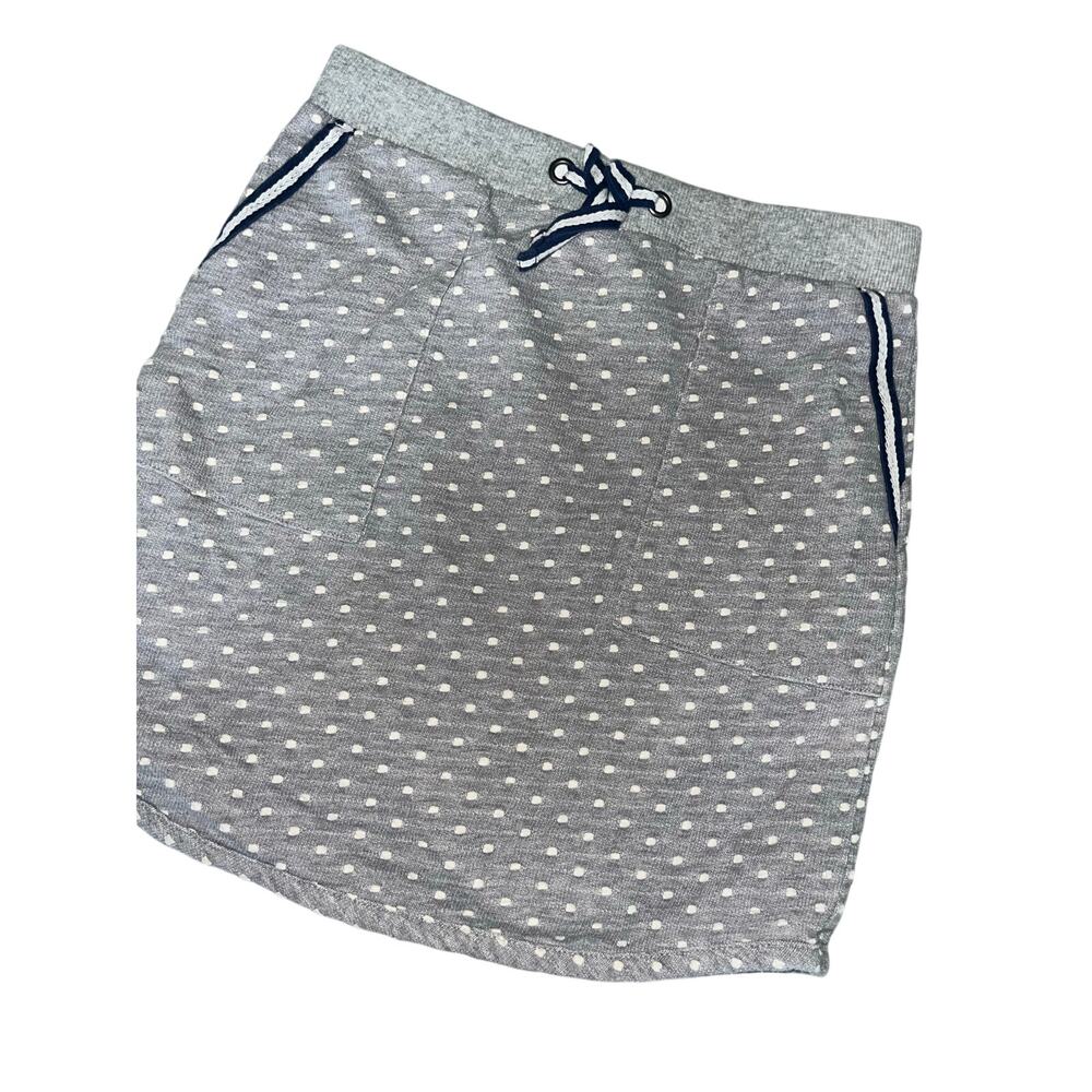 Hanna Andersson Gray Polka Dot Knit Skirt Size 140 / US 10
